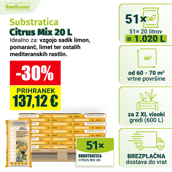 51× Substratica Citrus Mix 20l